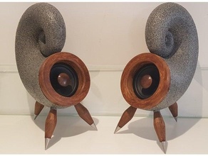 nautilus speakers 3d print model - Mito3D
