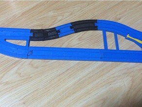 1 2 courbe rail plarail 3d print model - Mito3D