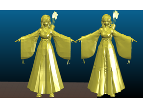 kikyo archer figure Japonais anime amélioré action personnage fille modèle figures figurine Japon 3d print model - Mito3D