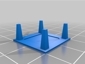 retraction test square cons small ver 3d print model - Mito3D