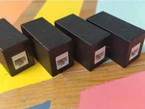 keystone rj45 wallbox - single 3d print model - Mito3D