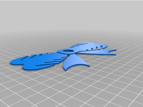 ribbon mask holder surgical strap 3d print model - Mito3D