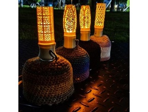 lantern recycling camping isogas led light 3d print model - Mito3D