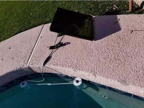 solar swimming pool ionizer sanitizer power 3d print model - Mito3D