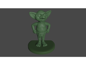 fantasy goblin creature dd dnd dungeons dragons fairy tale figure miniature support free supportless 3d print model - Mito3D