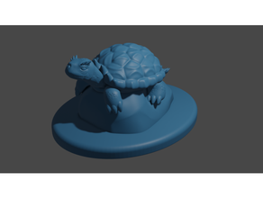 horned turtle 3d print model - Mito3D