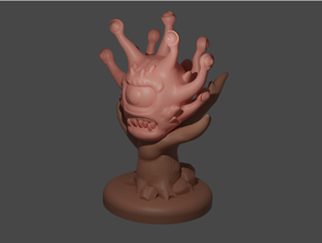 beholder tree - support free 28mm boss creature dd dnd dungeons dragons enemies enemy fight figure minitature sculpture tabletop 3d print model - Mito3D