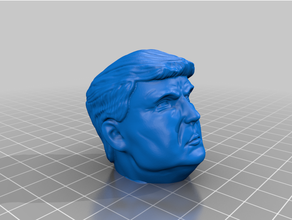trump head 2 donald president 3d print model - Mito3D