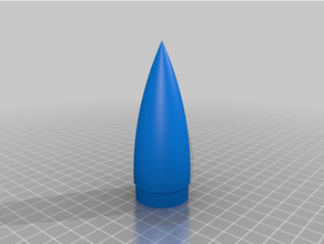 nose cone model rocket rocketry 3d print model - Mito3D