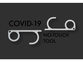 covid 19 touch attrezzo covid19 3d print model - Mito3D