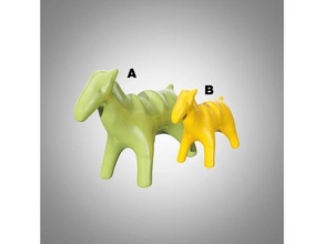 horse pottery magnet model 3d print model - Mito3D