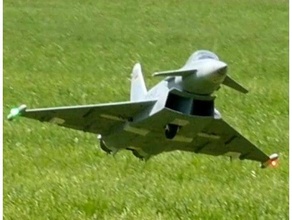 robust gear eurofighter freewing 3d print model - Mito3D