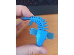 tpu flexi fish animale pieghevole filamento pesce flessibile ninjaflex 3d print model - Mito3D