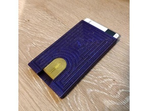 slim 4 credit card wallet 3d print model - Mito3D