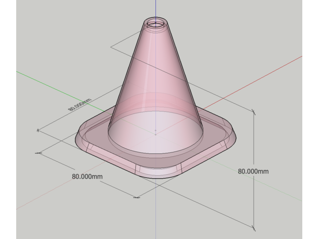 cone 3D print model - Mito3D