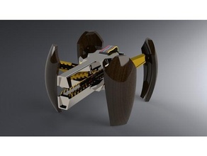 arcano rotaia cannone dd dungeon draghi railgun pistola robot 3d print model - Mito3D