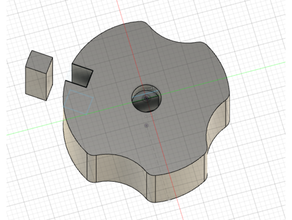 fan knob 3d print model - Mito3D