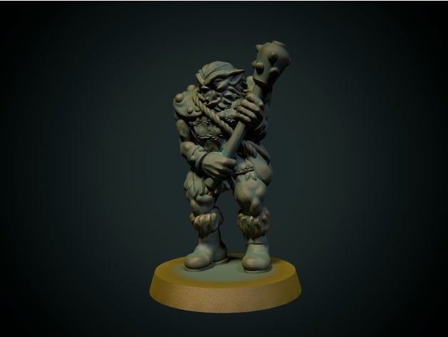 spauracchio 28mm supporto fdm amichevole dnd dungeon draghi goblinoide mostro orco ork 3D print model - Mito3D