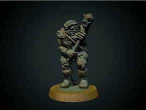 bugbear 28mm supportless fdm friendly dnd dungeons dragons goblinoid monster orc ork 3d print model - Mito3D