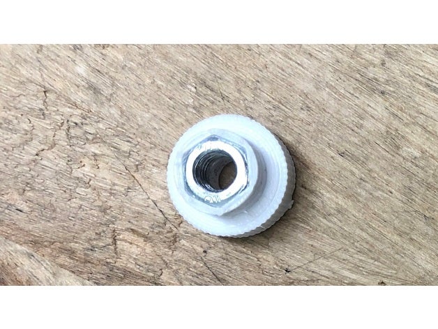 thumb wheel m5 pressione hex noz nozes botão giratório 3D print model - Mito3D