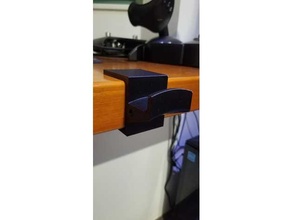 table mounted headphone holder headphones kitchen 3d print model - Mito3D