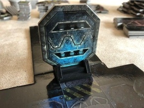 space hulk 3rd edition - door stand warhammer 3d print model - Mito3D