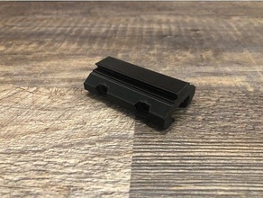 picatinny dovetail adapter airsoft accesories attachment parts mount rail 3d print model - Mito3D