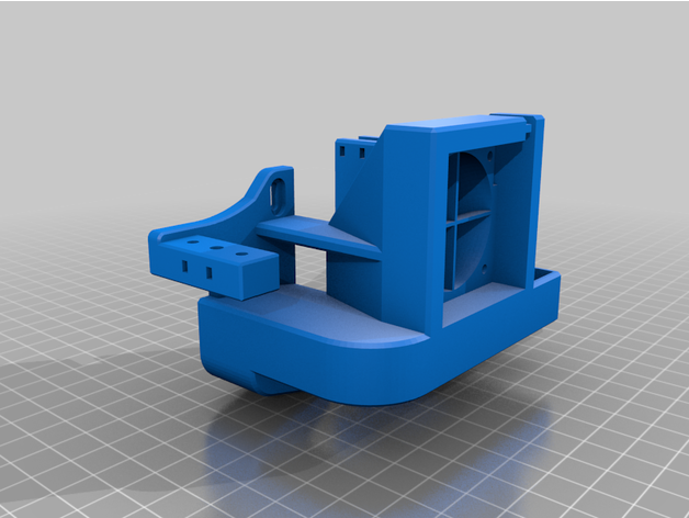 satsana 5015 fan condotto bltouch montare 3D print model - Mito3D