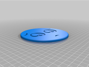 klein Untersetzer Emoji Emotion 3d print model - Mito3D