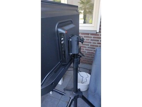 tv bracket speaker stand tripod exhibition outdoor television vesa mount vesamount 3d print model - Mito3D