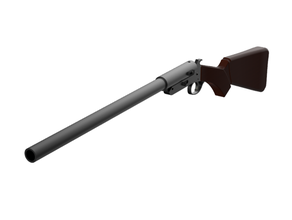 Célibataire coup 12 jauge fusil pompe 12gauge DIY pistolet 3d print model - Mito3D