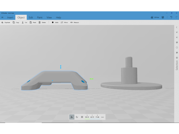 corta base modificación 3D print model - Mito3D