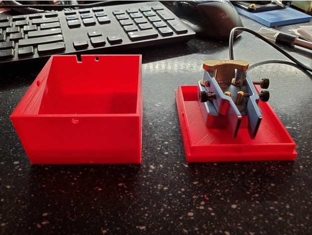 ame mini morse paddle case 3D print model - Mito3D