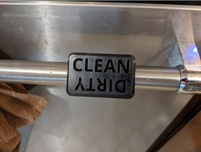lavastoviglie indicatore pulito sporco 3d print model - Mito3D