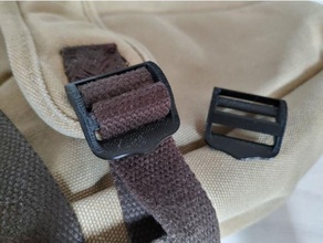 bag belt buckle bagpack clip practical repair replacement short spare strong 3d print model - Mito3D