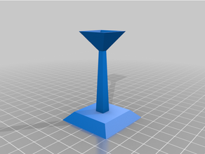 fractional pyramid stand 3d print model - Mito3D