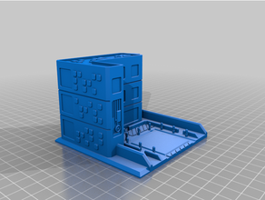 6mm Riese Roboter Reparatur Bahnhof mech scifi 3d print model - Mito3D