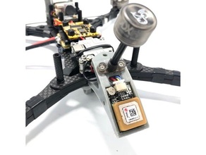 hiperbajo tiro aéreo matek gps + sma montar marcos GPS 3d print model - Mito3D