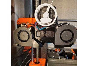 dual cooling fan mount shroud prusa i3 mk3s reinforced extended copperhead nozzle 3d print model - Mito3D