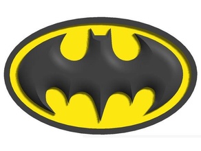 Logo Batman überarbeitet 3d print model - Mito3D