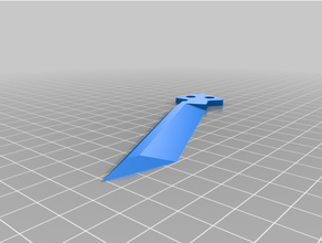 espada balisong cuchillo 3d print model - Mito3D