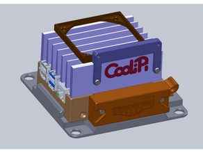 coolipi 4b caso bainha framboesa pi 4 modelo 3d print model - Mito3D