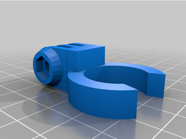 gopro 'snap on' barrel mount 3D print model - Mito3D