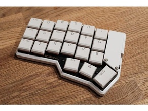 corno cioccolato tastiera Astuccio guaina ottimizzato ble micro pro crkbd 3d print model - Mito3D