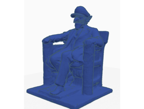 waaah Mémorial waluigi Lincoln walugi temps 3d print model - Mito3D