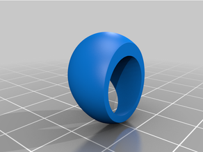 blob ring ii 3d print model - Mito3D