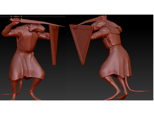 clan hombres rata 3D print model - Mito3D