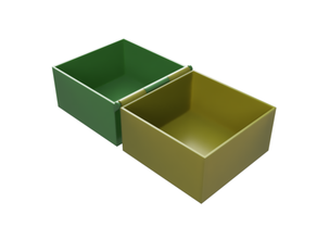 soltero trozo bisagra caja 3d print model - Mito3D