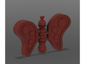 articulé papillon jouet impression endroit capturé charnière 3d print model - Mito3D