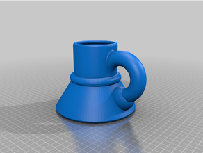 ds9 répliquer style tasse café étoile randonnée 3d print model - Mito3D